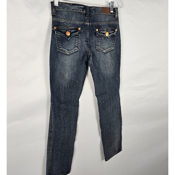 Vigoss Jeans Women's 14R Blue Dark Wash Amethyst Collection Slight Distressed - Picture 13 of 15